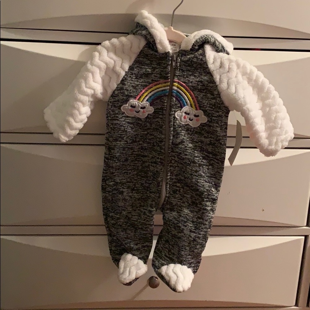 Hooded overall girls